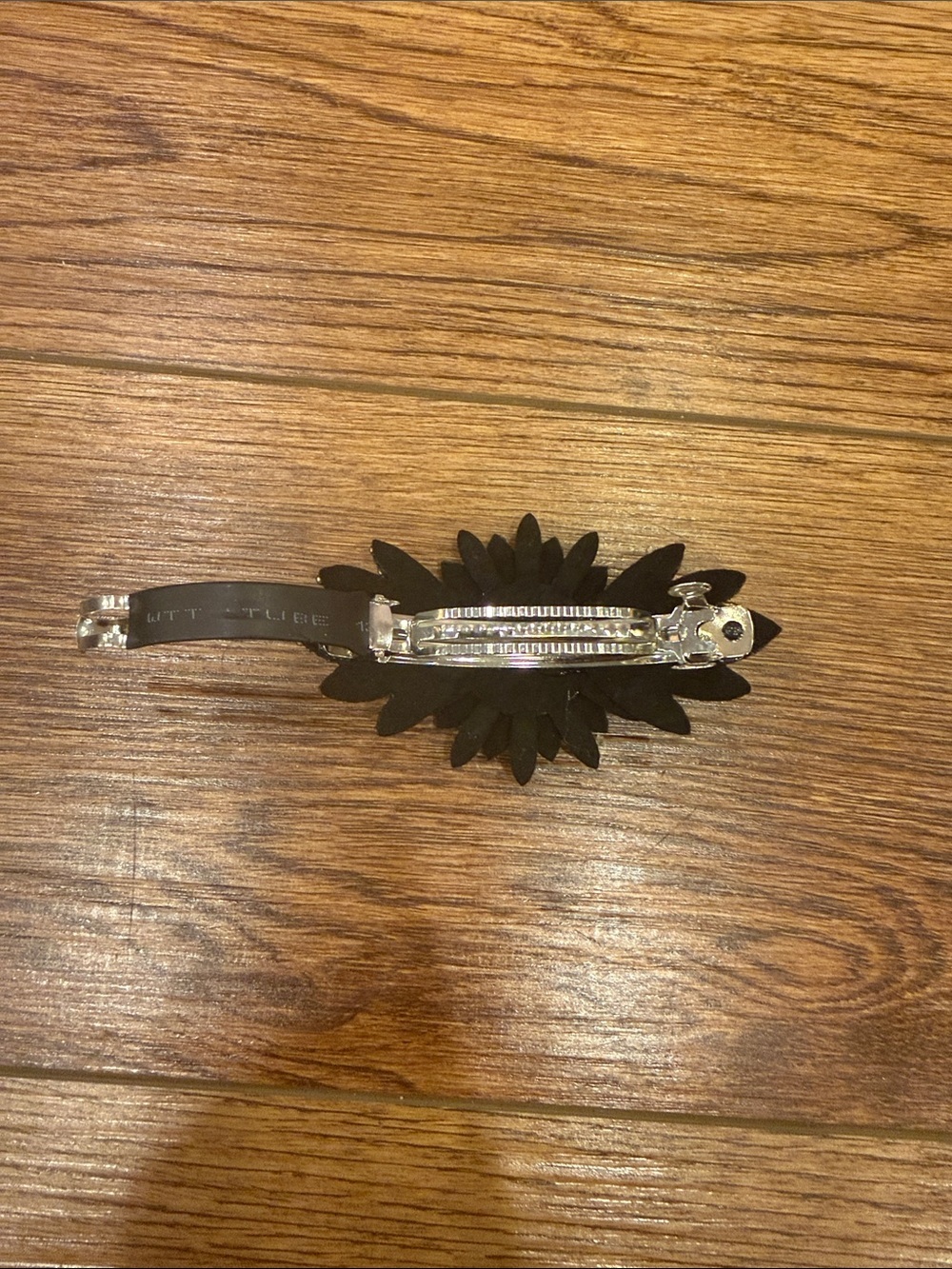 Blue, Black, and Silver Rhinestone Hair Clip - Picture 4 of 4